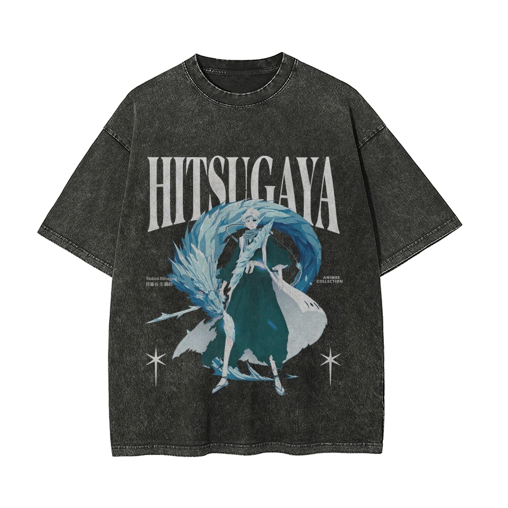 Hitsugaya Vintage Oversized T-shirt | Bleach
