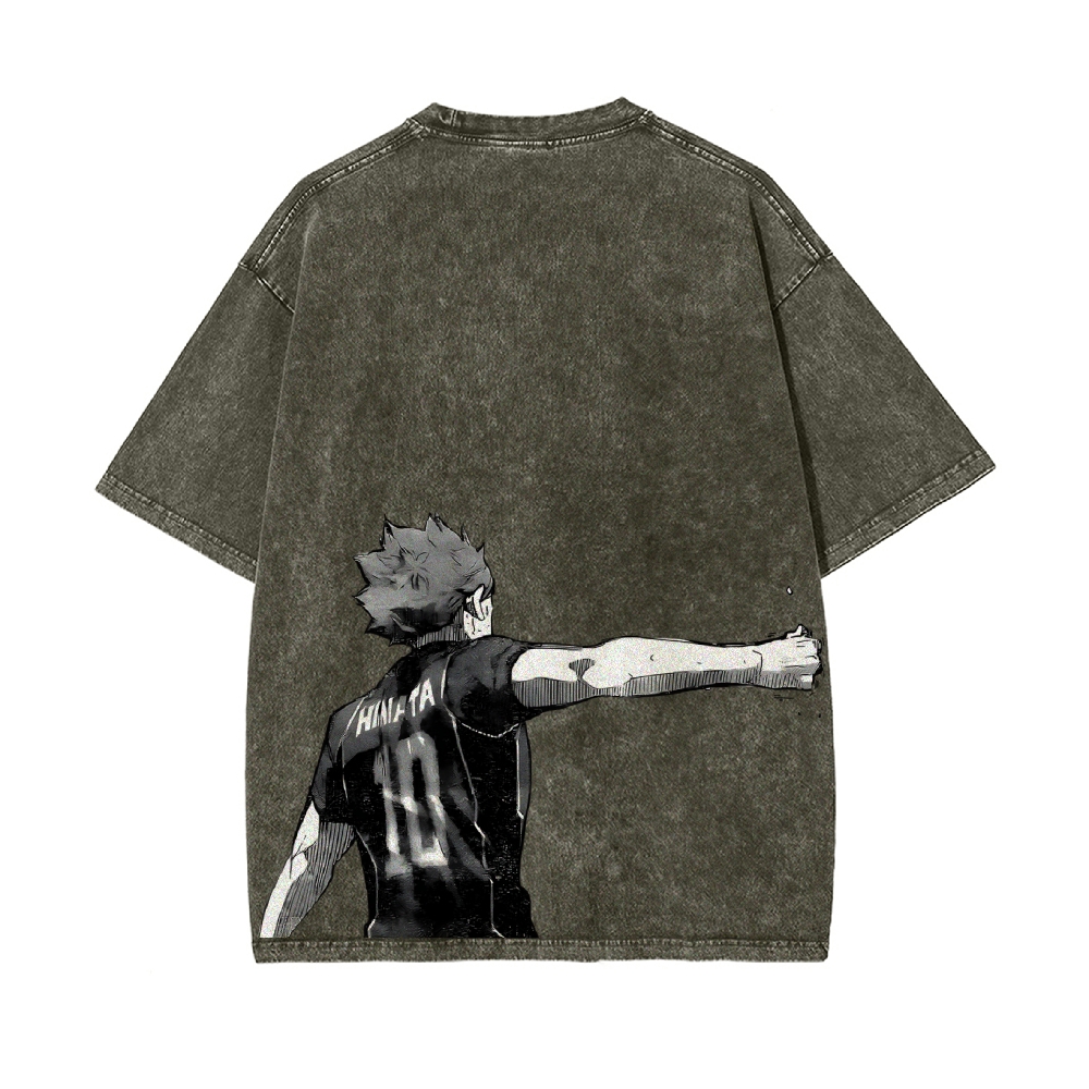 Shoyo Hinata Vintage Oversized T-Shirt | Haikyu!!