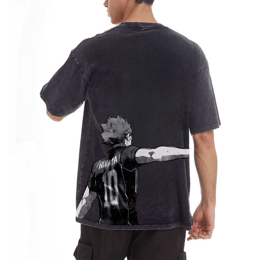 Shoyo Hinata Vintage Oversized T-Shirt | Haikyu!!