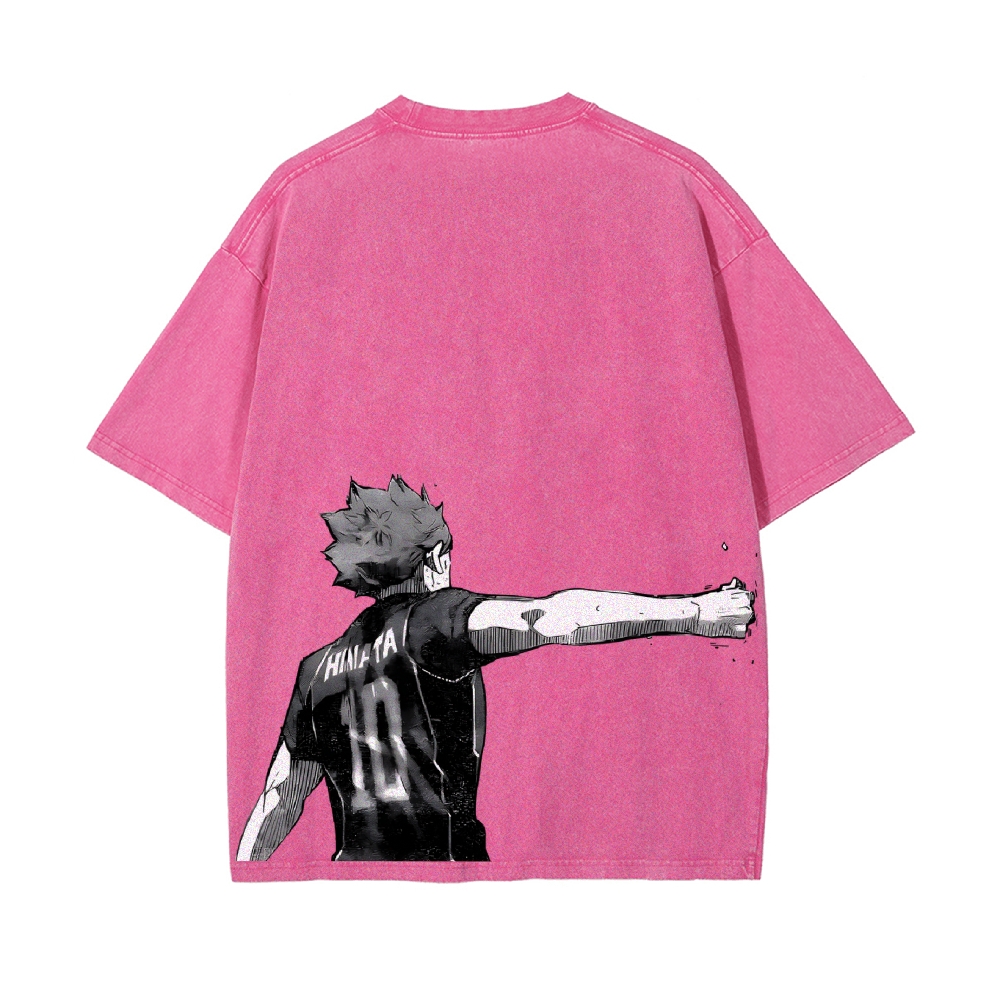 Shoyo Hinata Vintage Oversized T-Shirt | Haikyu!!