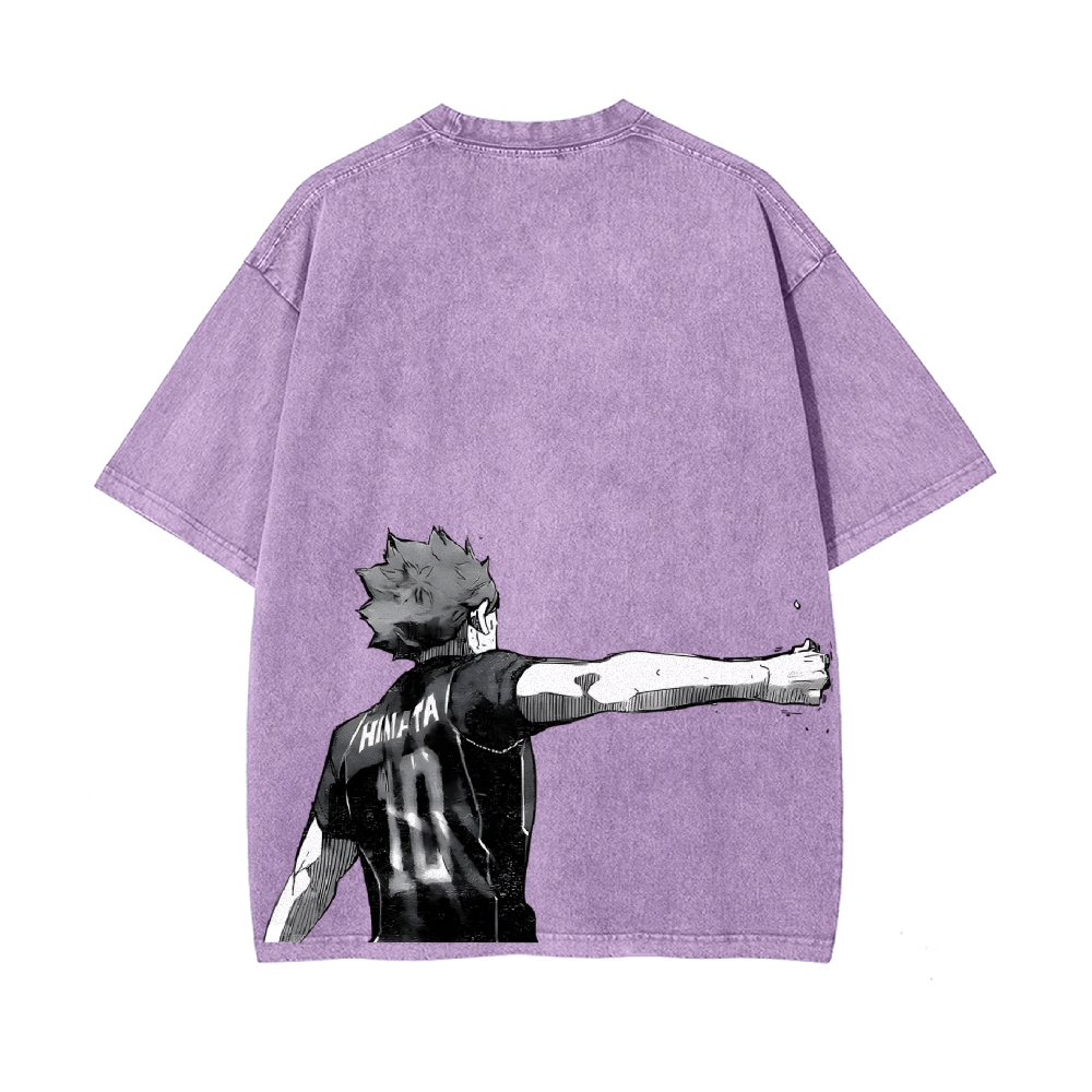 Shoyo Hinata Vintage Oversized T-Shirt | Haikyu!!