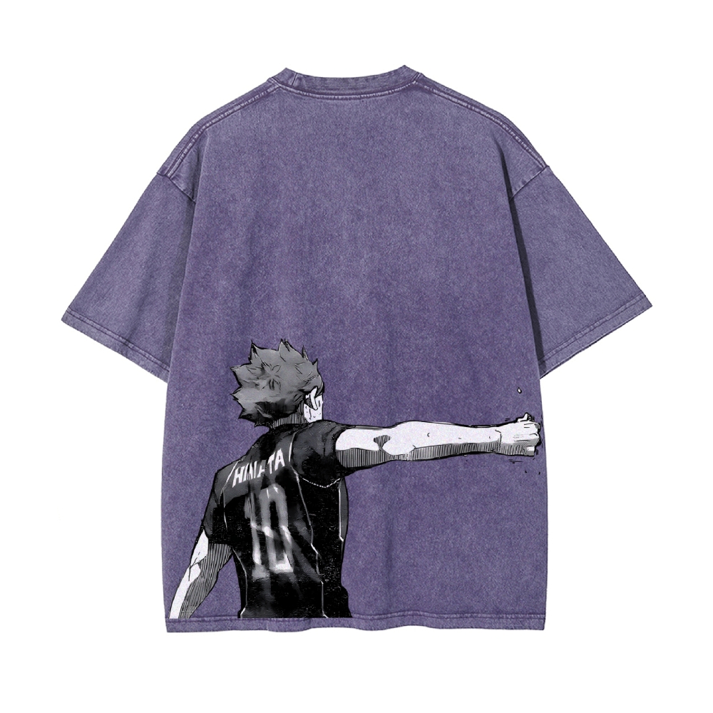 Shoyo Hinata Vintage Oversized T-Shirt | Haikyu!!