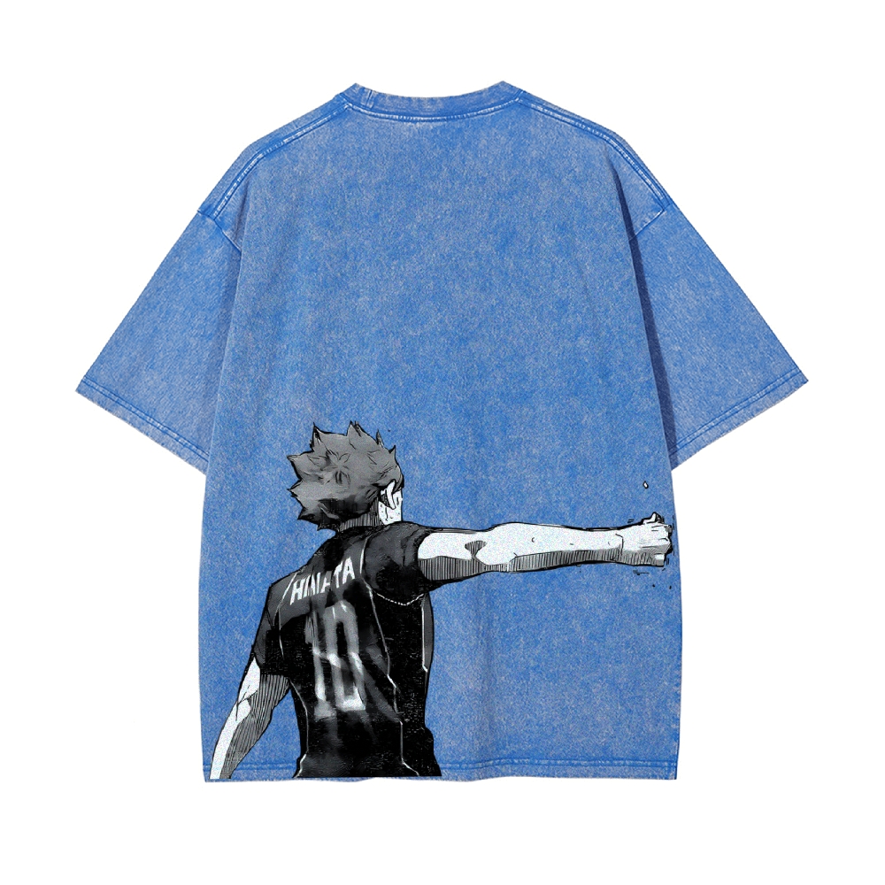 Shoyo Hinata Vintage Oversized T-Shirt | Haikyu!!