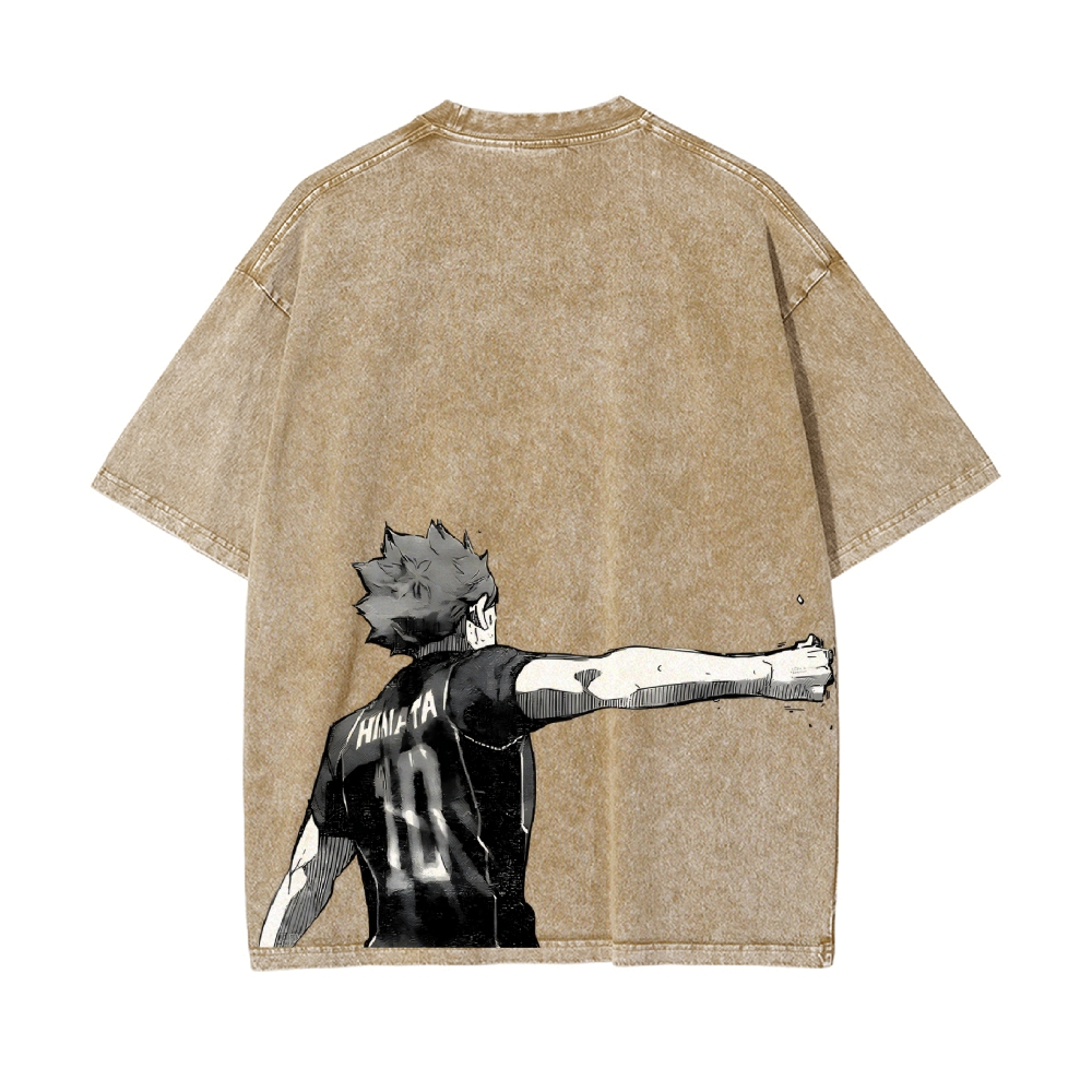 Shoyo Hinata Vintage Oversized T-Shirt | Haikyu!!
