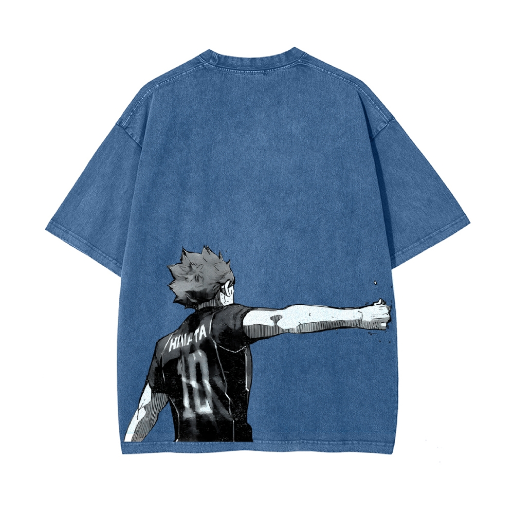 Shoyo Hinata Vintage Oversized T-Shirt | Haikyu!!