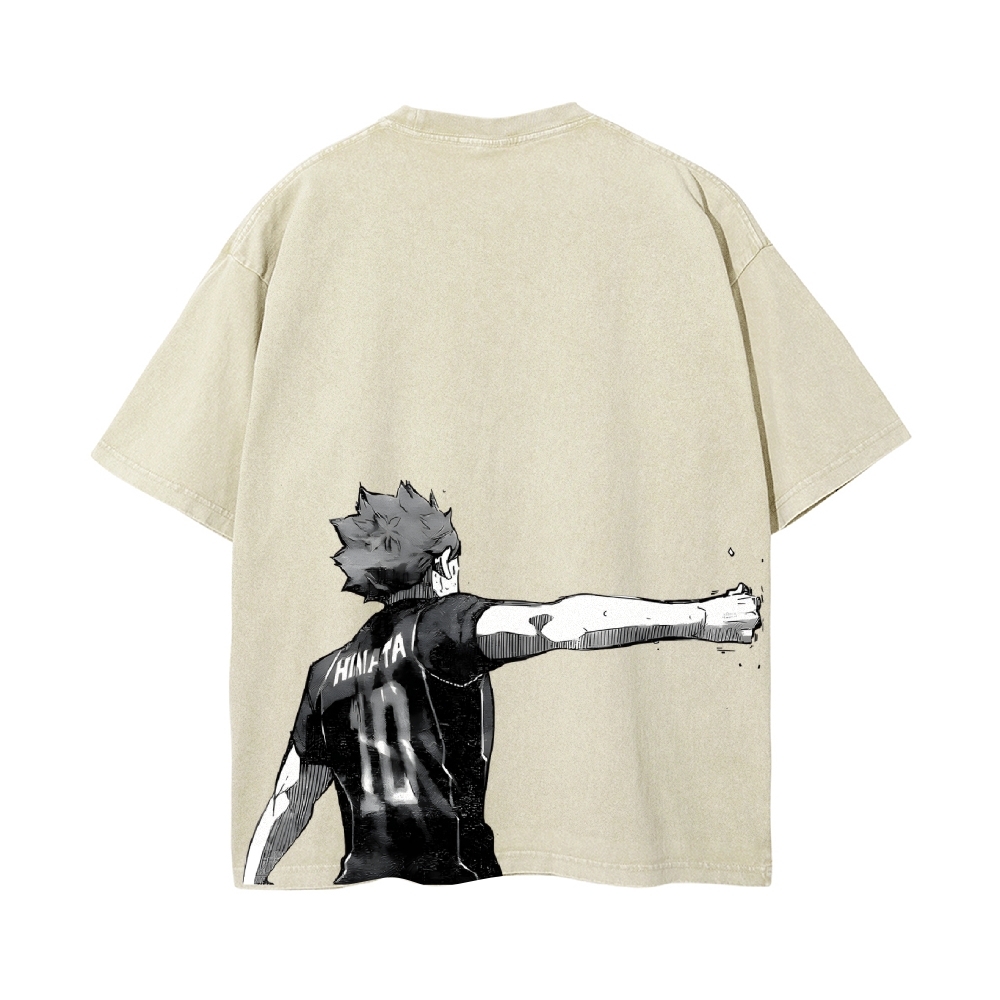 Shoyo Hinata Vintage Oversized T-Shirt | Haikyu!!