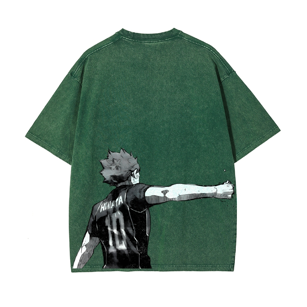 Shoyo Hinata Vintage Oversized T-Shirt | Haikyu!!