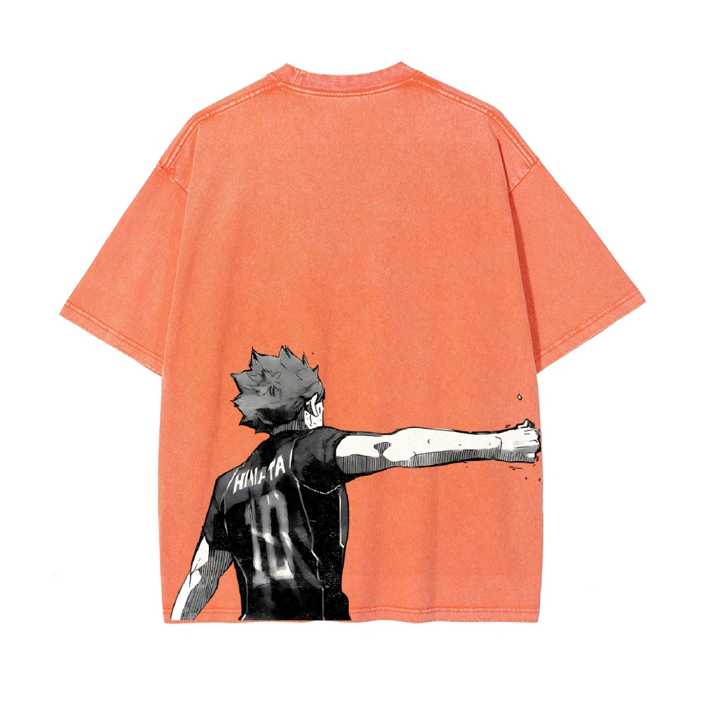 Shoyo Hinata Vintage Oversized T-Shirt | Haikyu!!