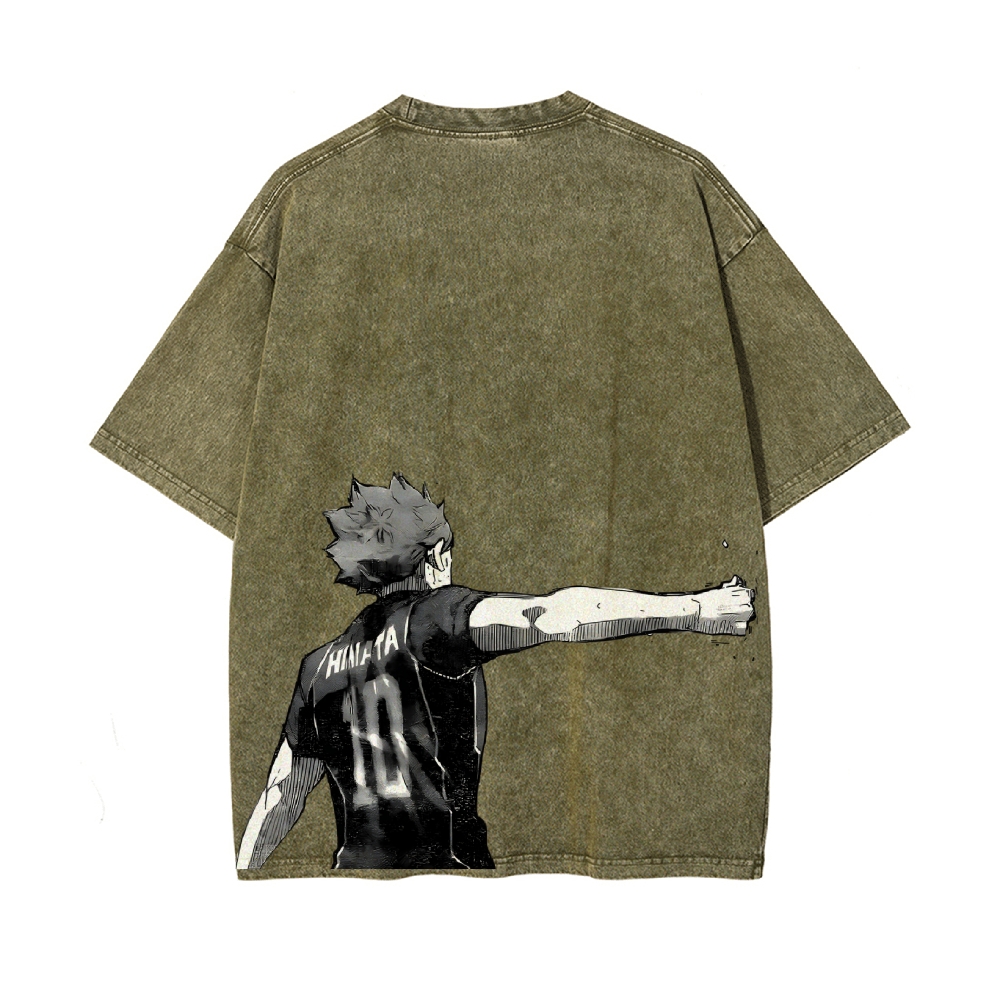 Shoyo Hinata Vintage Oversized T-Shirt | Haikyu!!