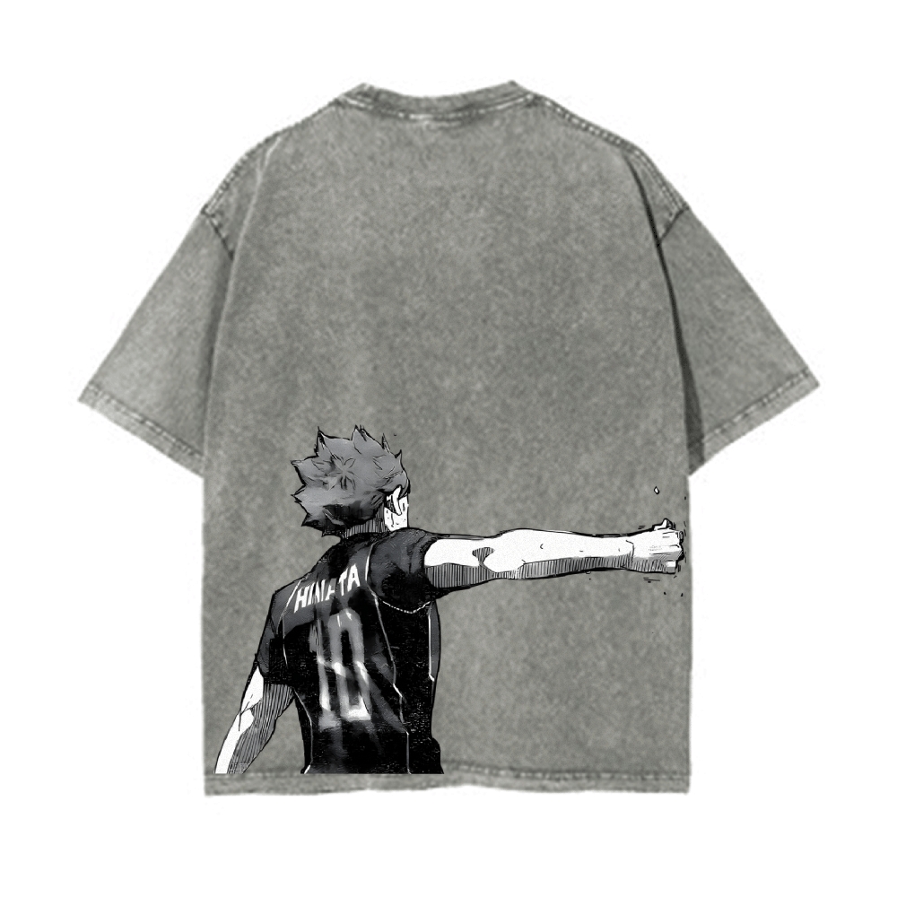 Shoyo Hinata Vintage Oversized T-Shirt | Haikyu!!