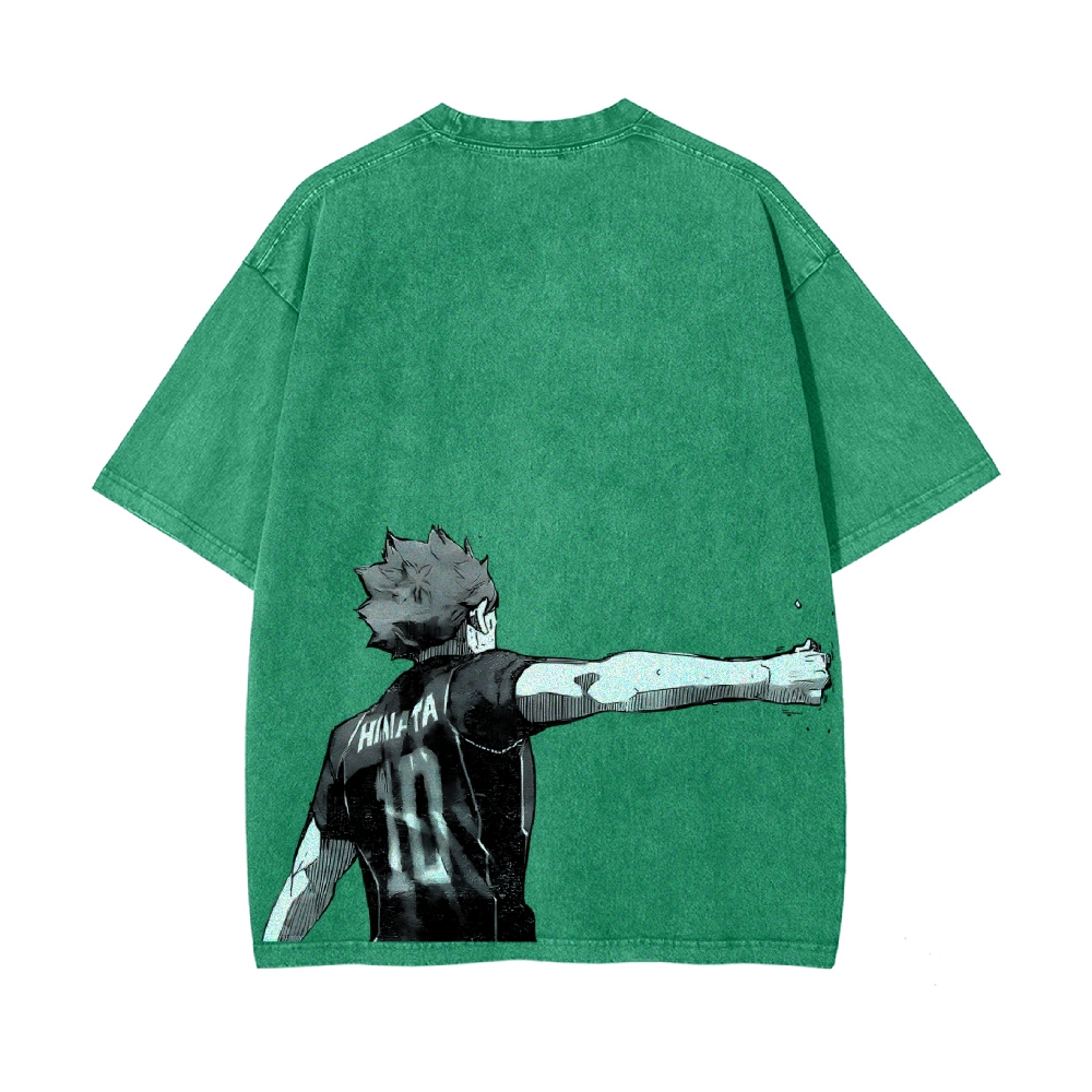 Shoyo Hinata Vintage Oversized T-Shirt | Haikyu!!