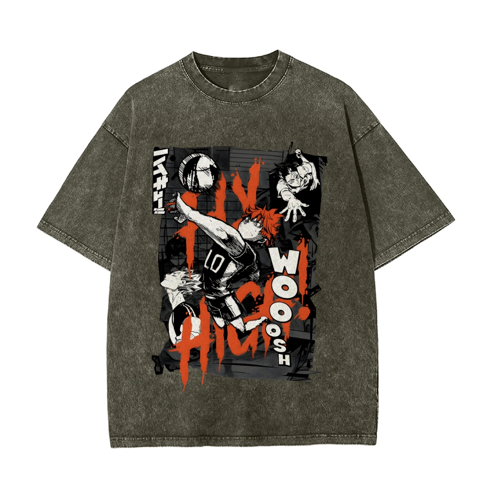 Shoyo Hinata Vintage Oversized T-Shirt | Haikyu!！