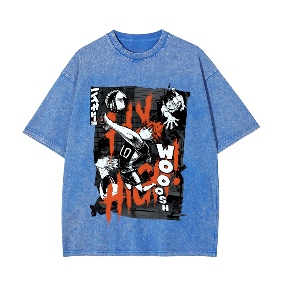 Shoyo Hinata Vintage Oversized T-Shirt | Haikyu!！