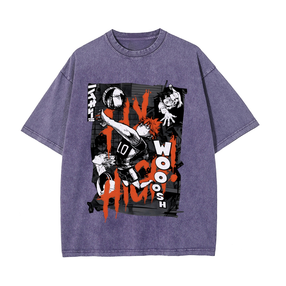 Shoyo Hinata Vintage Oversized T-Shirt | Haikyu!！