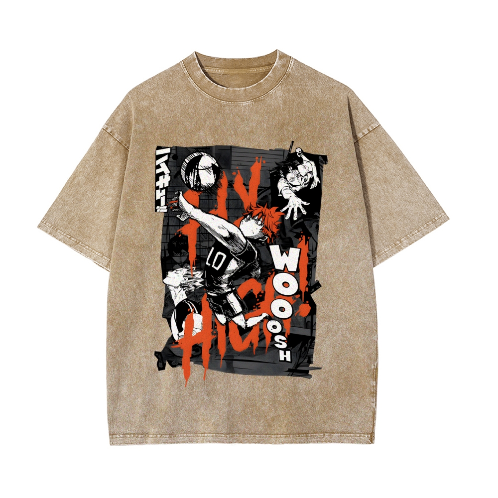 Shoyo Hinata Vintage Oversized T-Shirt | Haikyu!！