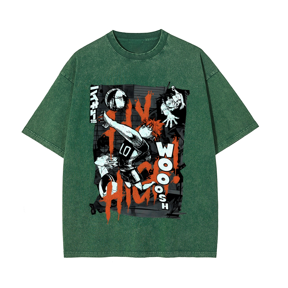Shoyo Hinata Vintage Oversized T-Shirt | Haikyu!！