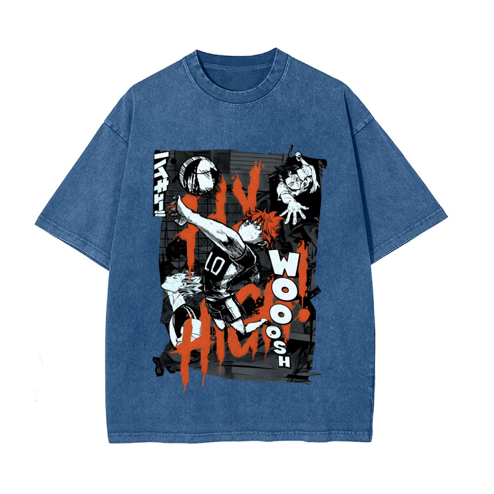 Shoyo Hinata Vintage Oversized T-Shirt | Haikyu!！