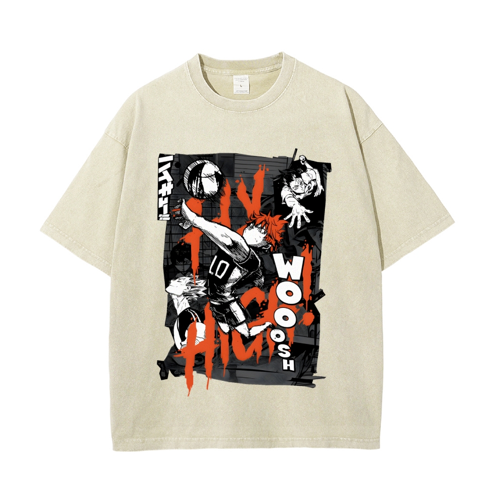 Shoyo Hinata Vintage Oversized T-Shirt | Haikyu!！