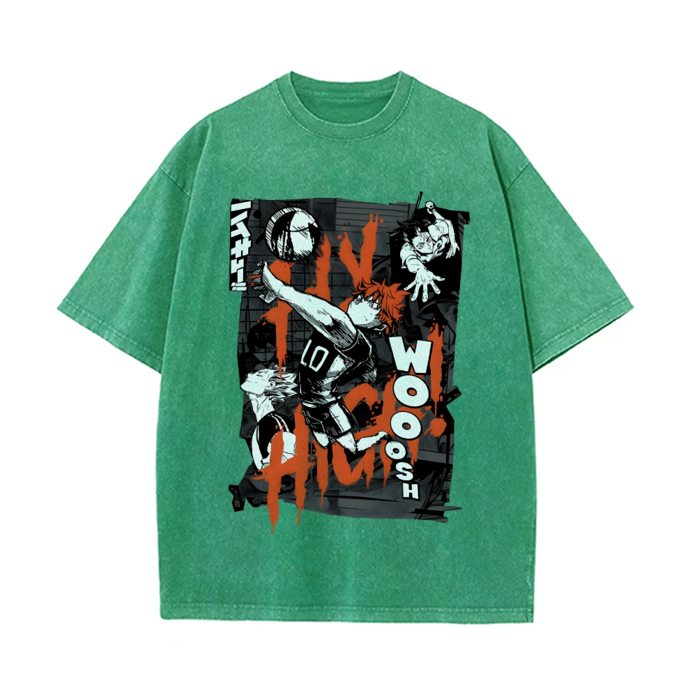 Shoyo Hinata Vintage Oversized T-Shirt | Haikyu!！