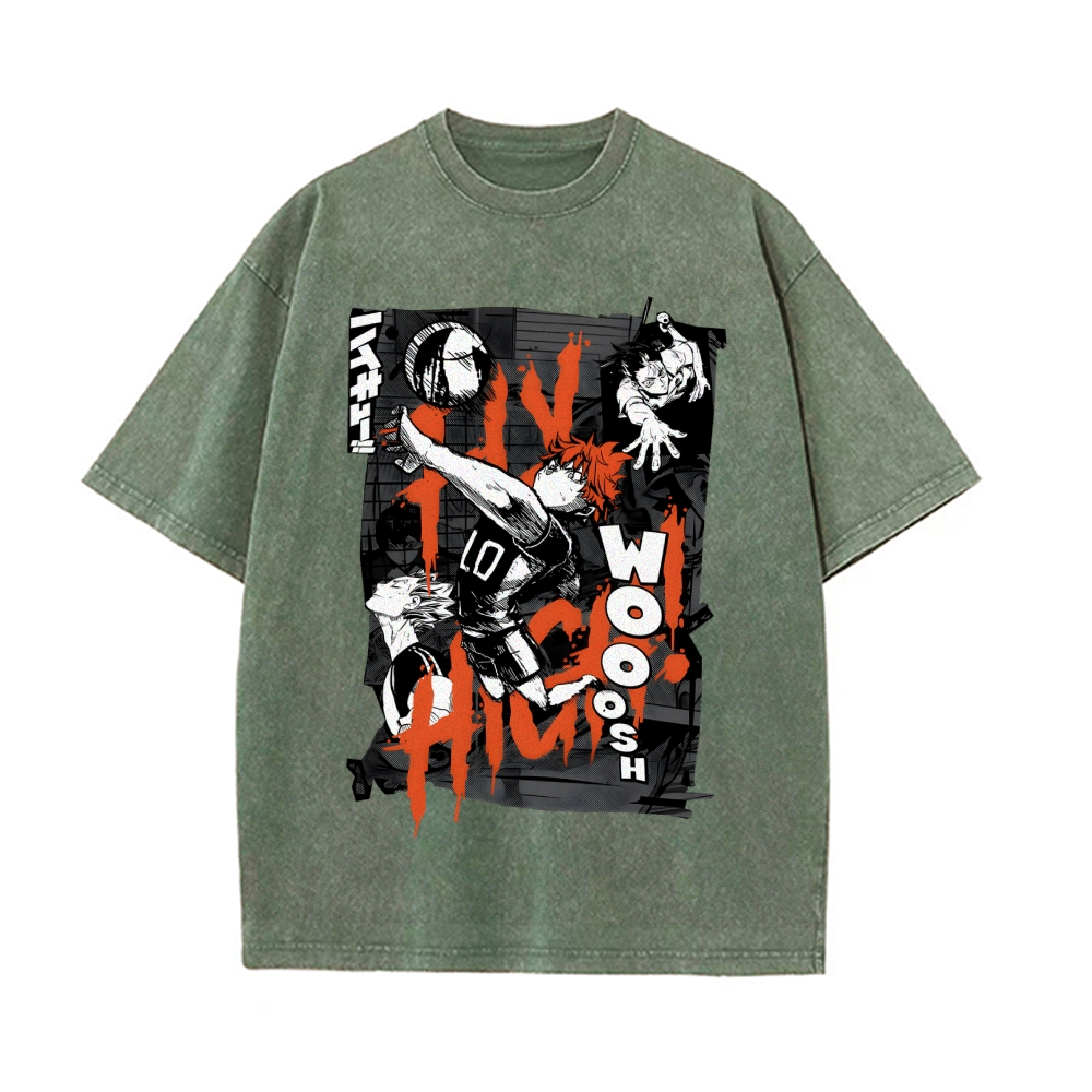 Shoyo Hinata Vintage Oversized T-Shirt | Haikyu!！