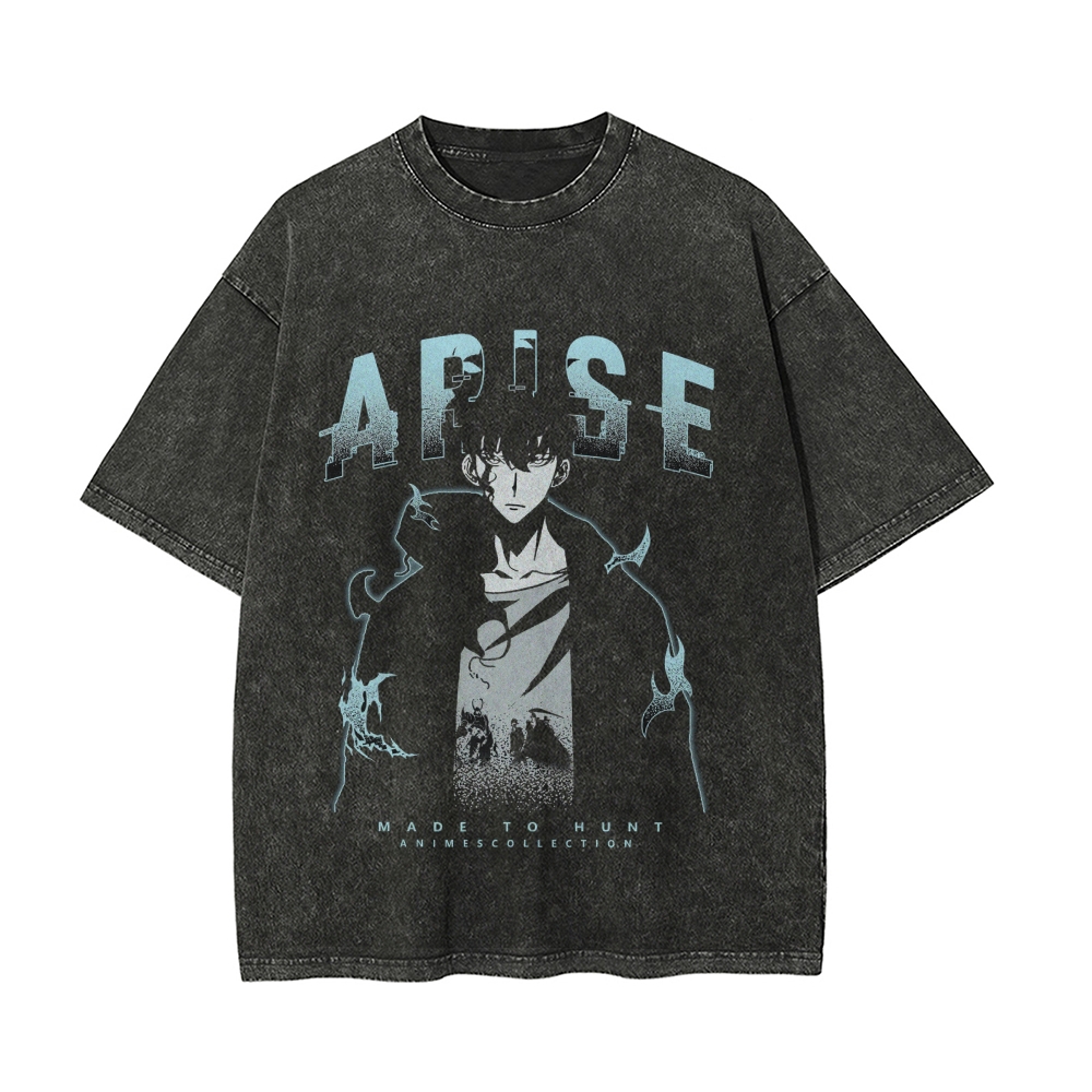 Arise (Blue) Vintage T-Shirt | Solo Leveling $45.00 USD