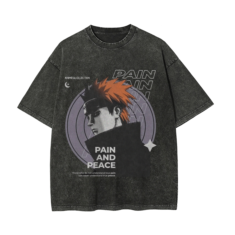 Pain Vintage Oversized T-Shirt | Naruto Shippuden