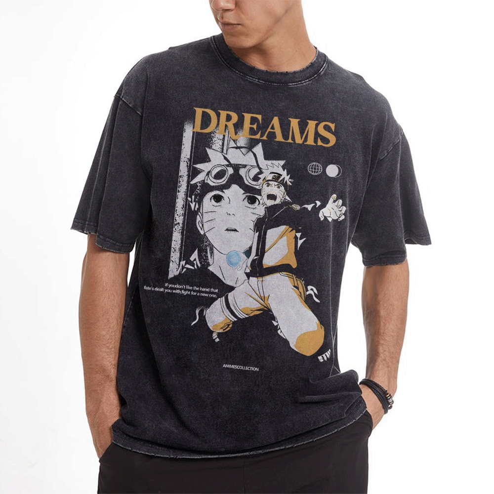 Naruto Vintage Oversized T-Shirt | Naruto Shippuden