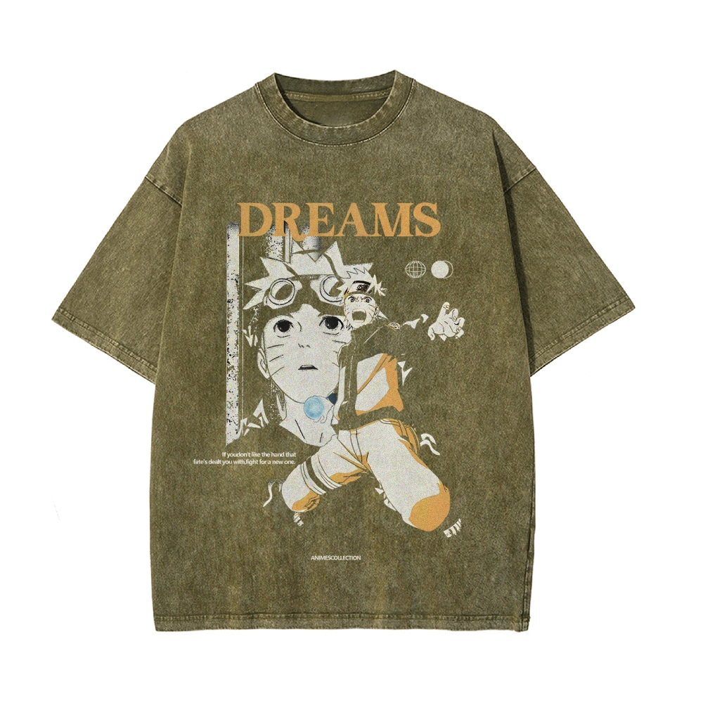 Naruto Vintage Oversized T-Shirt | Naruto Shippuden