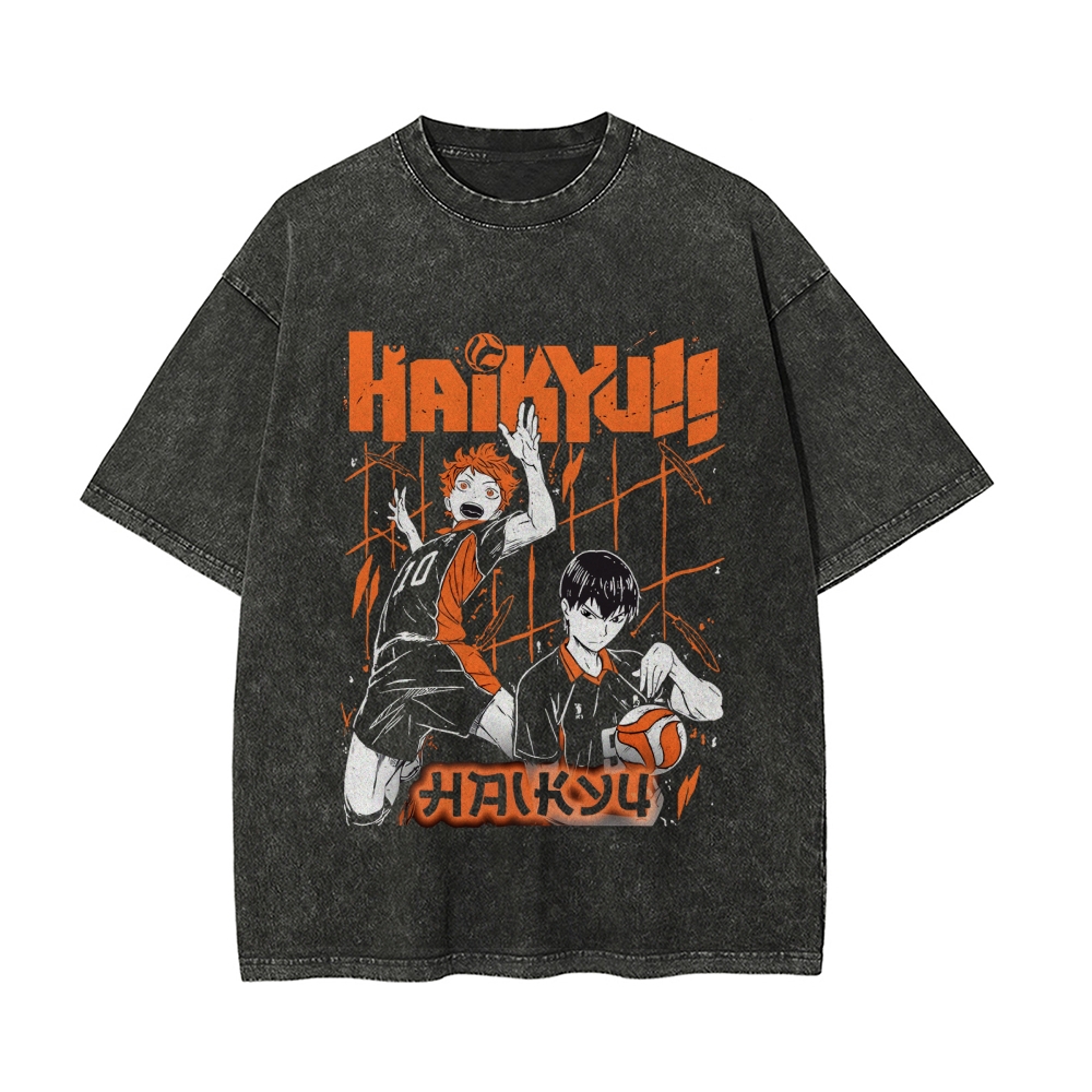 Shoyo Hinata Vintage Oversized T-Shirt | Haikyu!!
