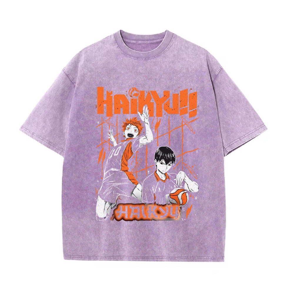 Shoyo Hinata Vintage Oversized T-Shirt | Haikyu!!