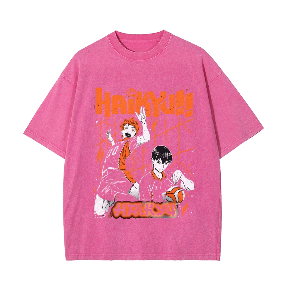 Shoyo Hinata Vintage Oversized T-Shirt | Haikyu!!