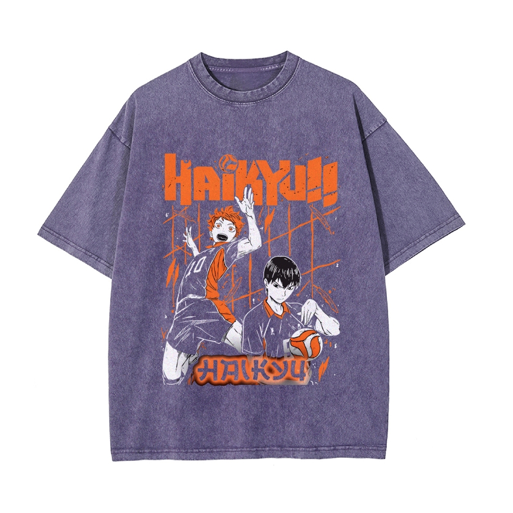 Shoyo Hinata Vintage Oversized T-Shirt | Haikyu!!