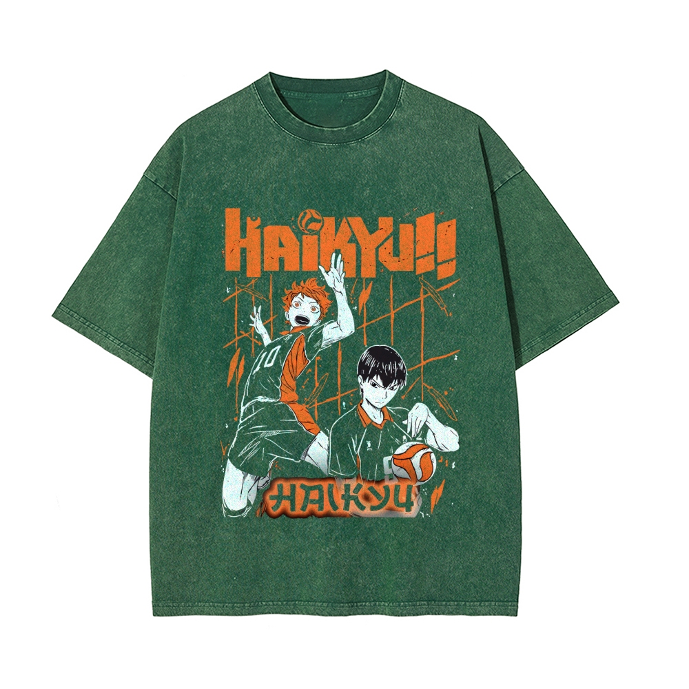 Shoyo Hinata Vintage Oversized T-Shirt | Haikyu!!