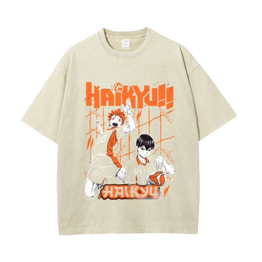 Shoyo Hinata Vintage Oversized T-Shirt | Haikyu!!