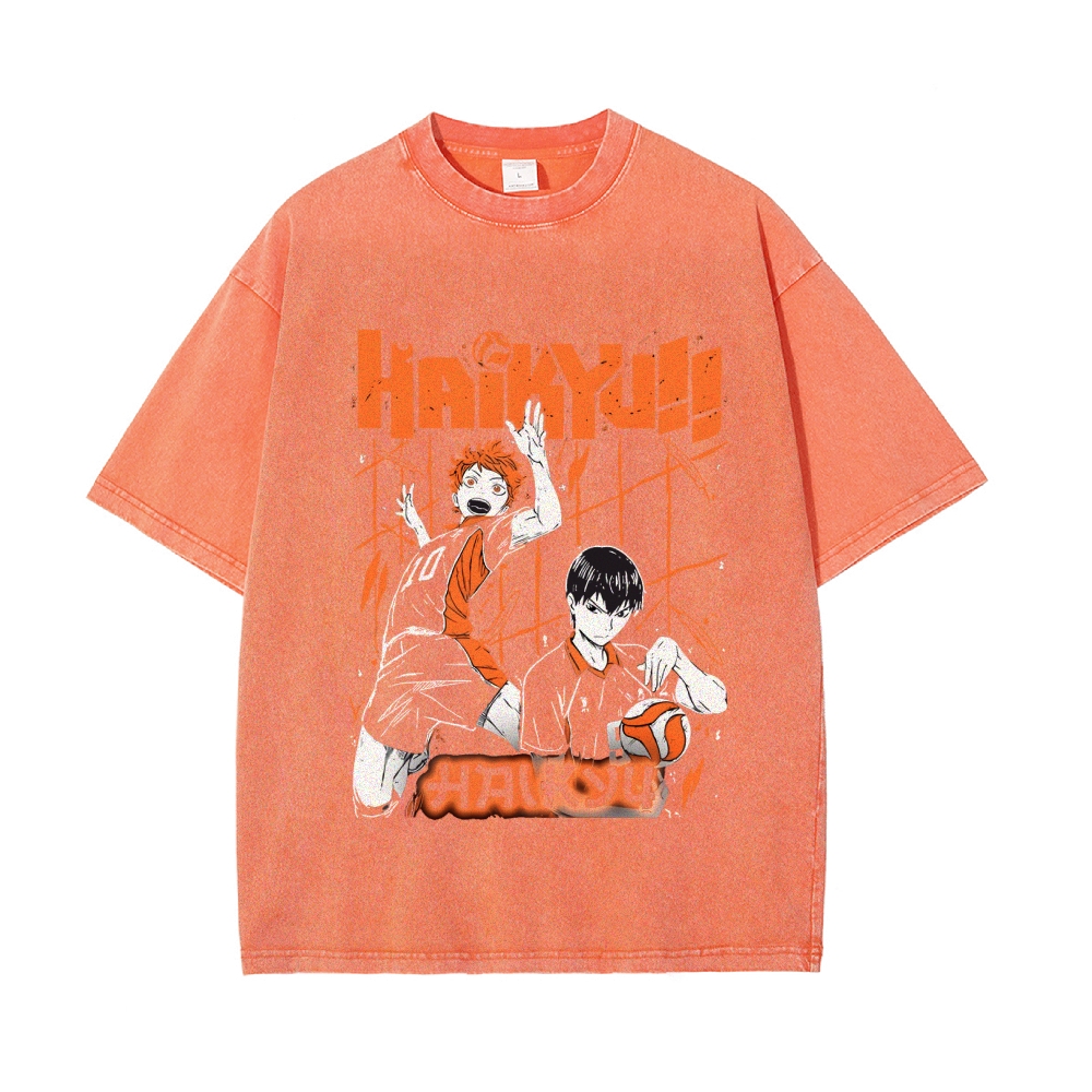 Shoyo Hinata Vintage Oversized T-Shirt | Haikyu!!