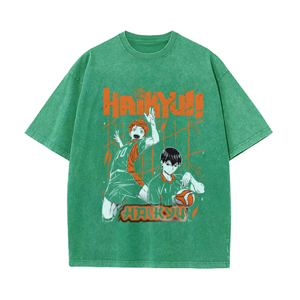 Shoyo Hinata Vintage Oversized T-Shirt | Haikyu!!
