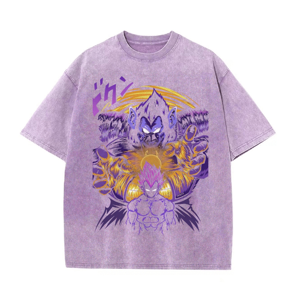 Vintage Snowflake Washed T-Shirt  | Dragon Ball Super