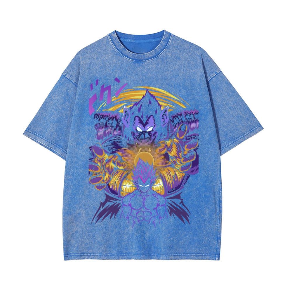 Vintage Snowflake Washed T-Shirt  | Dragon Ball Super