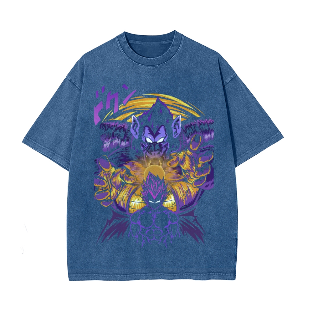 Vintage Snowflake Washed T-Shirt  | Dragon Ball Super