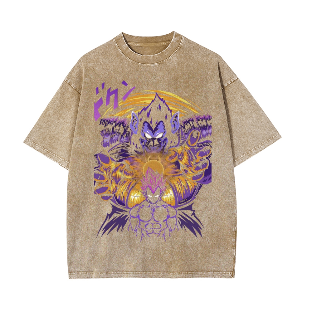 Vintage Snowflake Washed T-Shirt  | Dragon Ball Super