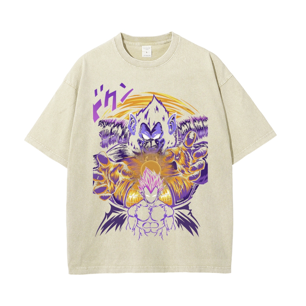 Vintage Snowflake Washed T-Shirt  | Dragon Ball Super