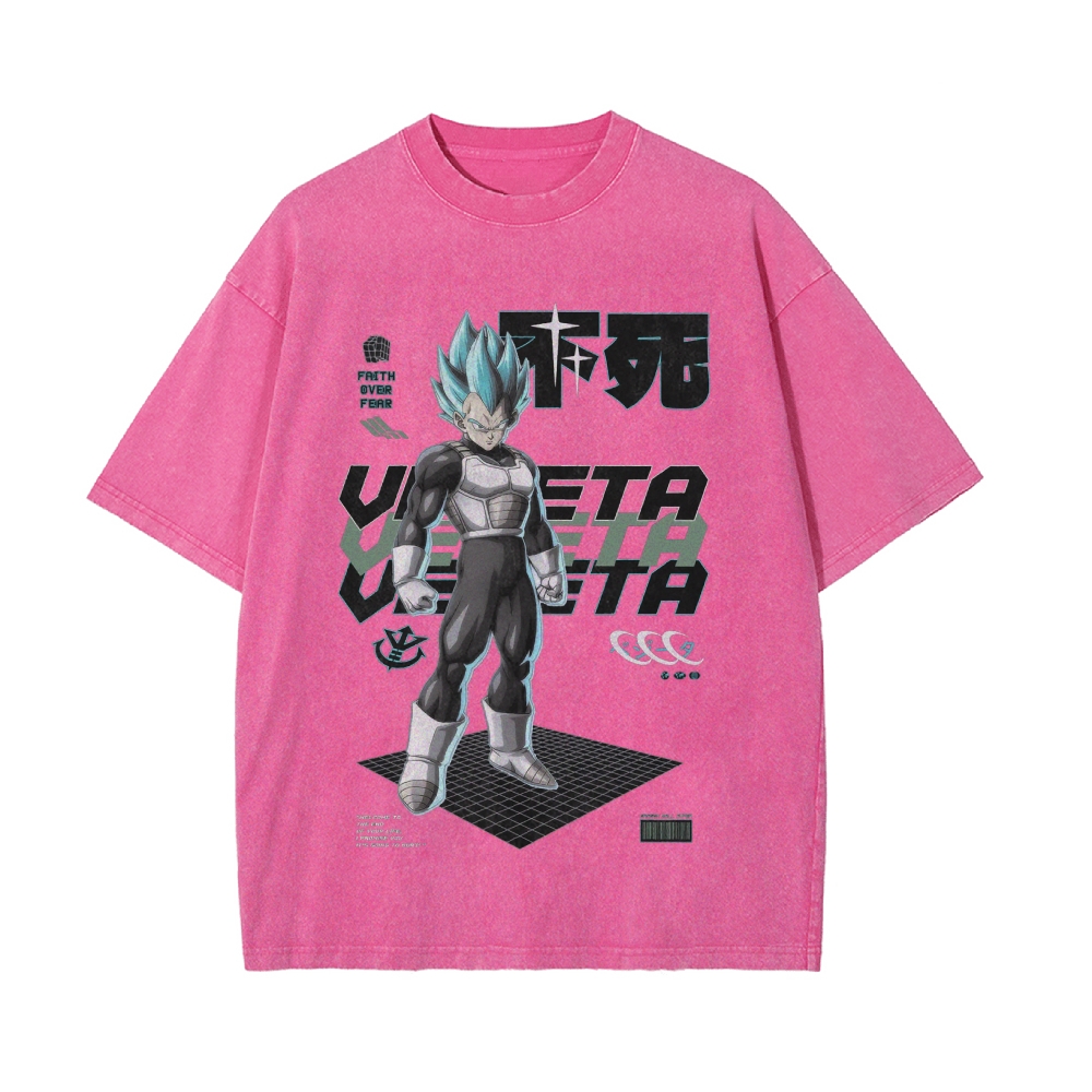 Vegeta Vintage Oversized T-Shirt | Dragon Ball Super
