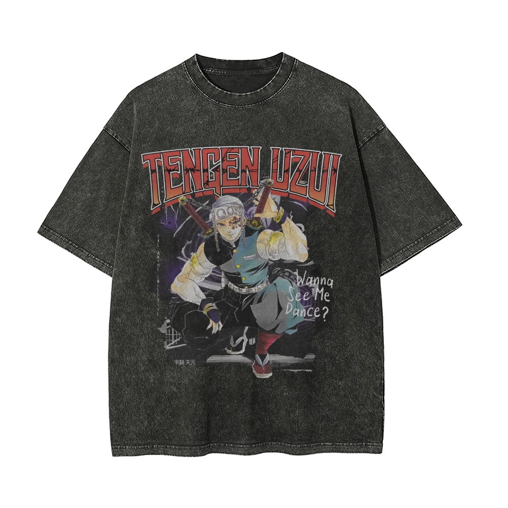 Tengen Uzui Vintage Oversized T-Shirt | Demon Slayer