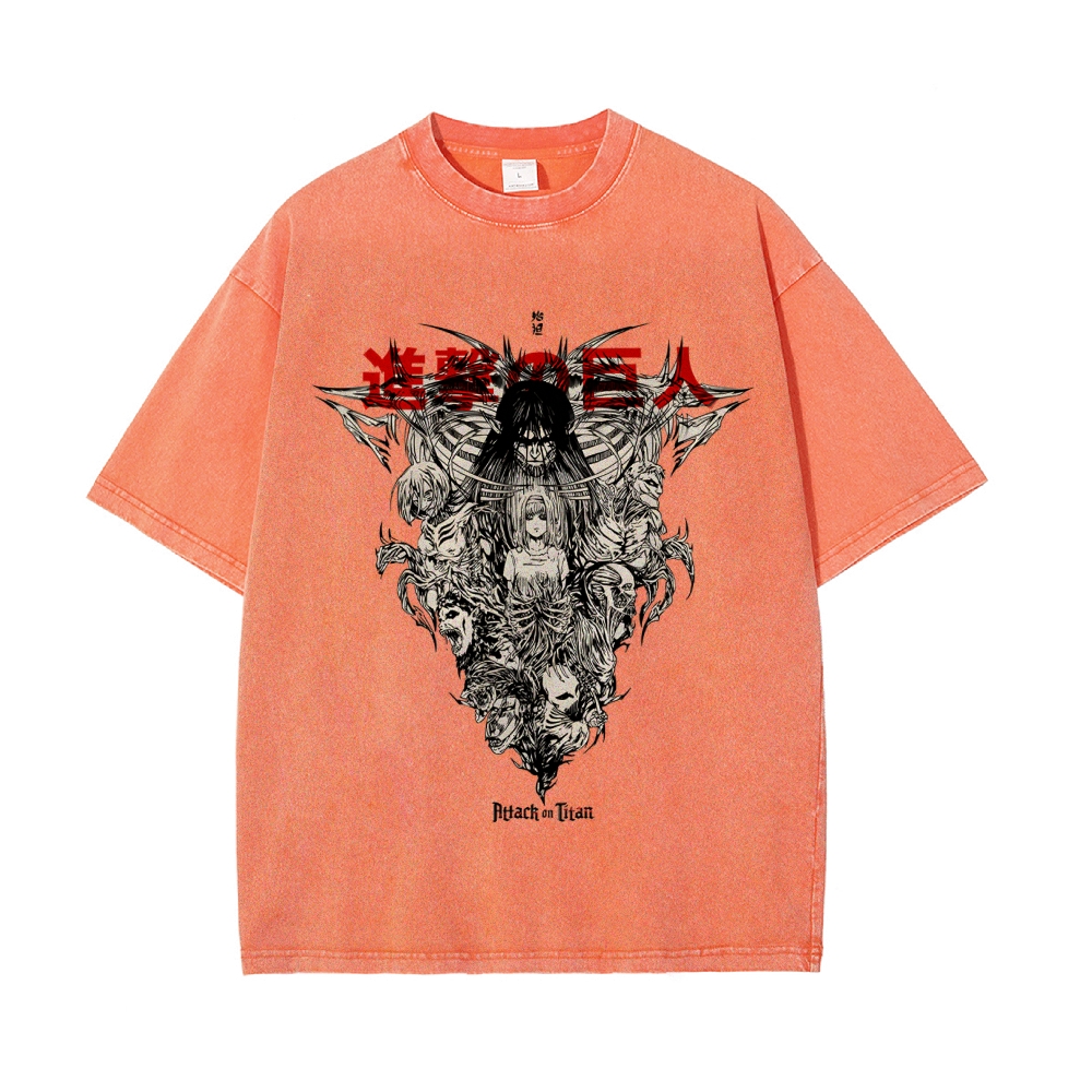 Eren Vintage Oversized T-Shirt | Attack On Titan