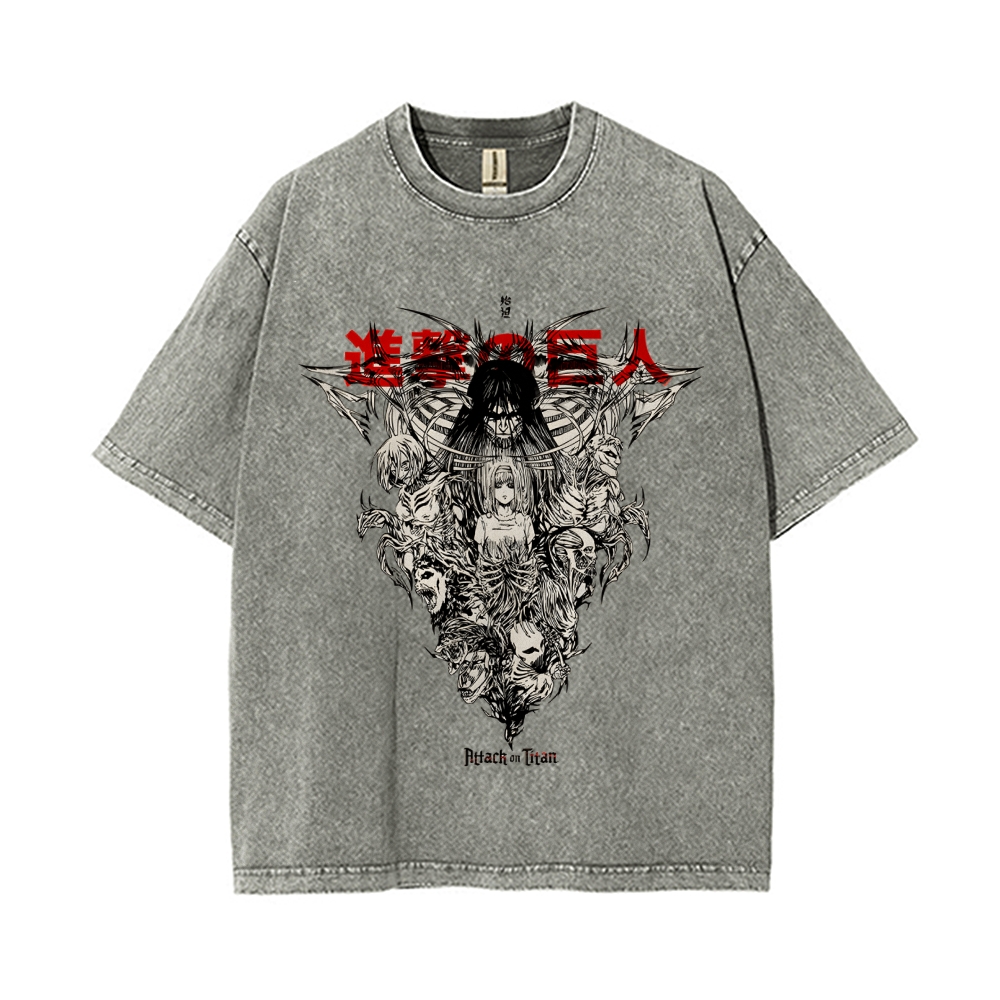 Eren Vintage Oversized T-Shirt | Attack On Titan