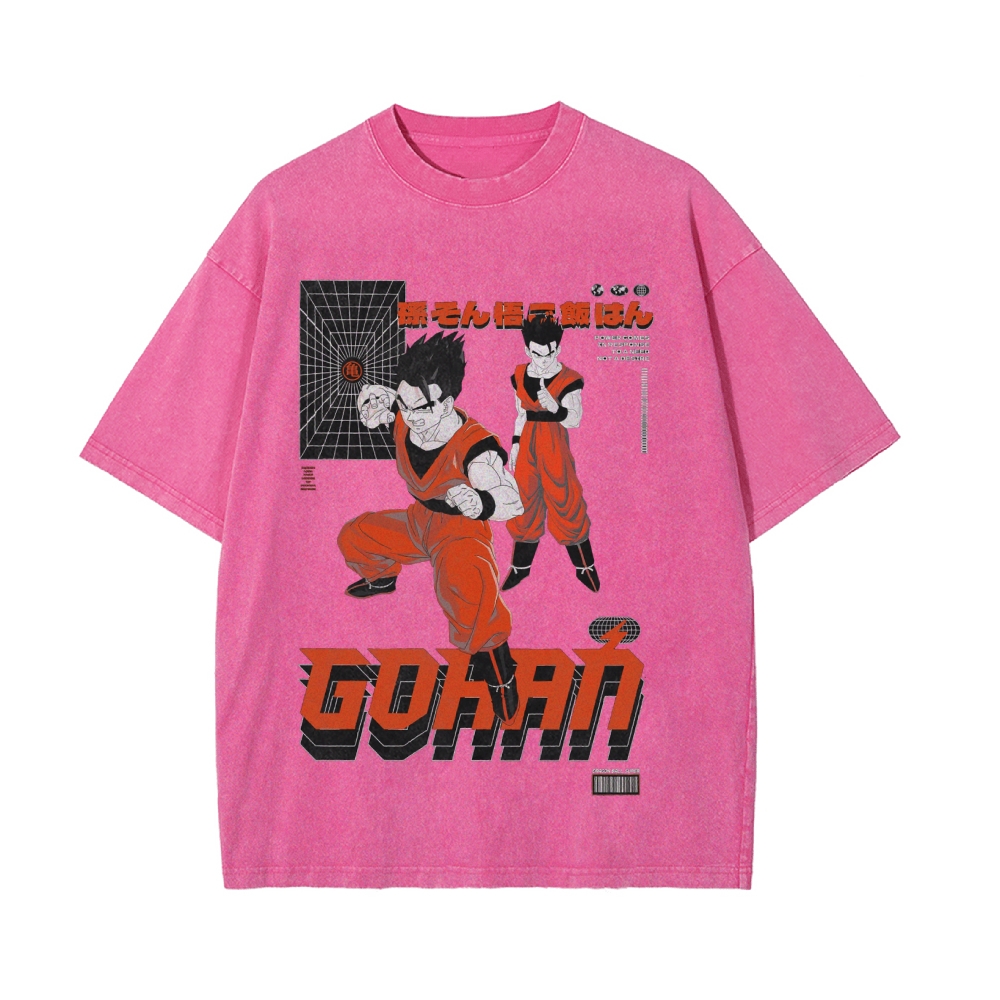 Gohan Vintage Oversized T-Shirt | Dragon Ball Super