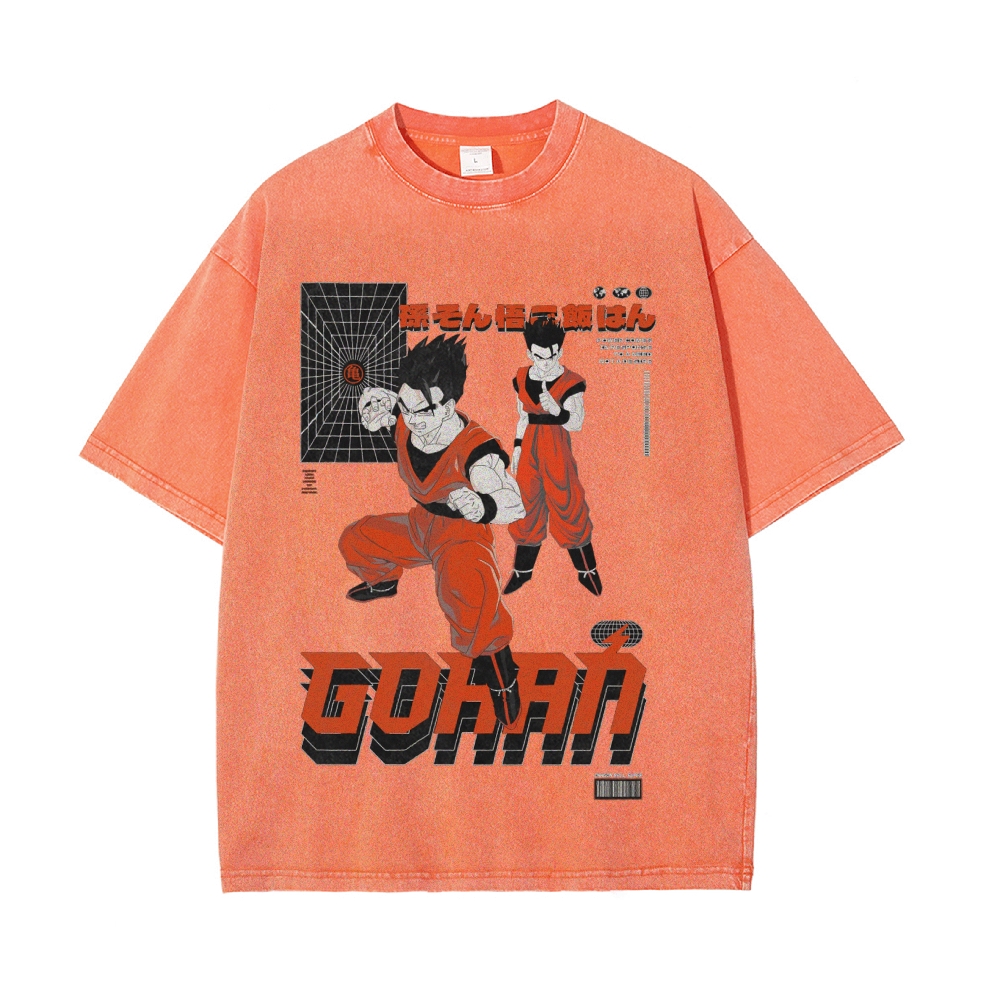 Gohan Vintage Oversized T-Shirt | Dragon Ball Super