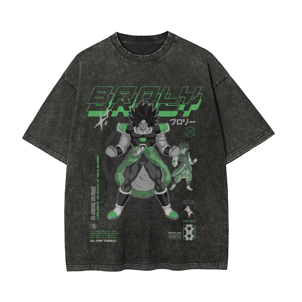 Broly Vintage Oversized T-Shirt | Dragon Ball Super