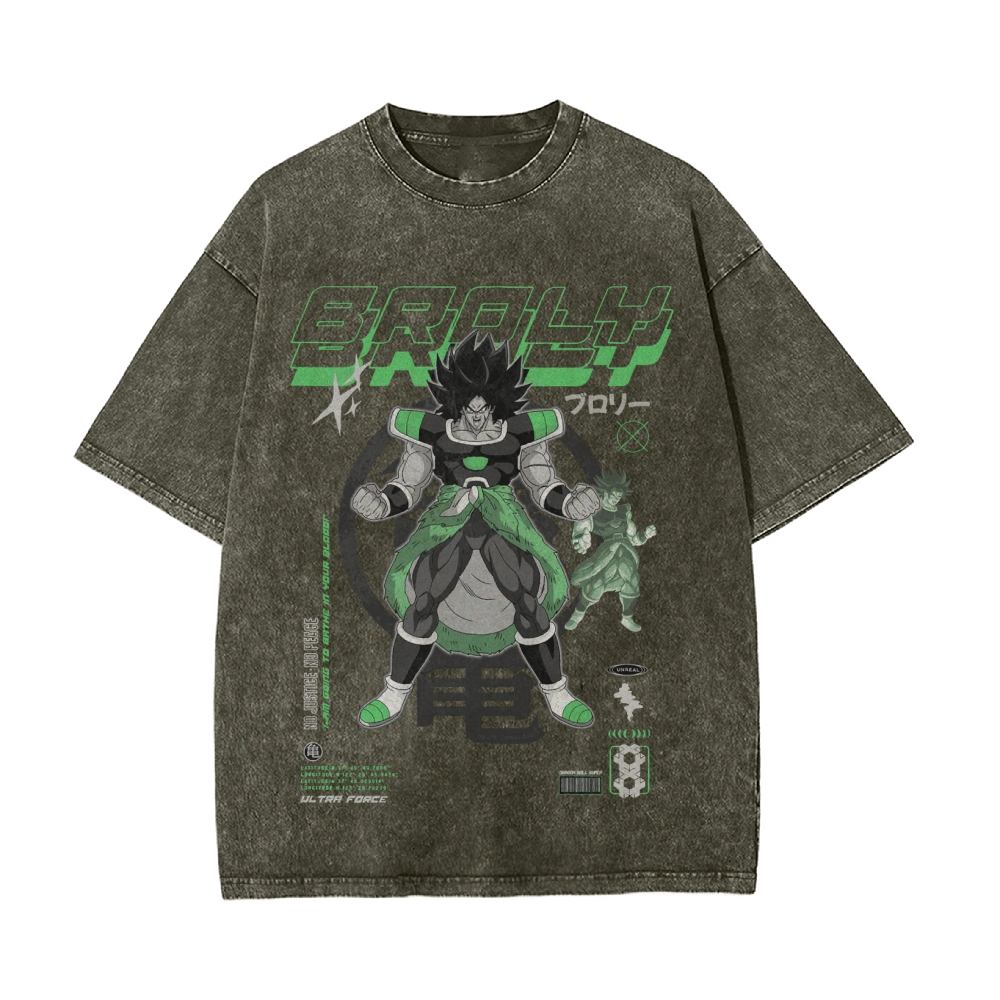 Broly Vintage Oversized T-Shirt | Dragon Ball Super