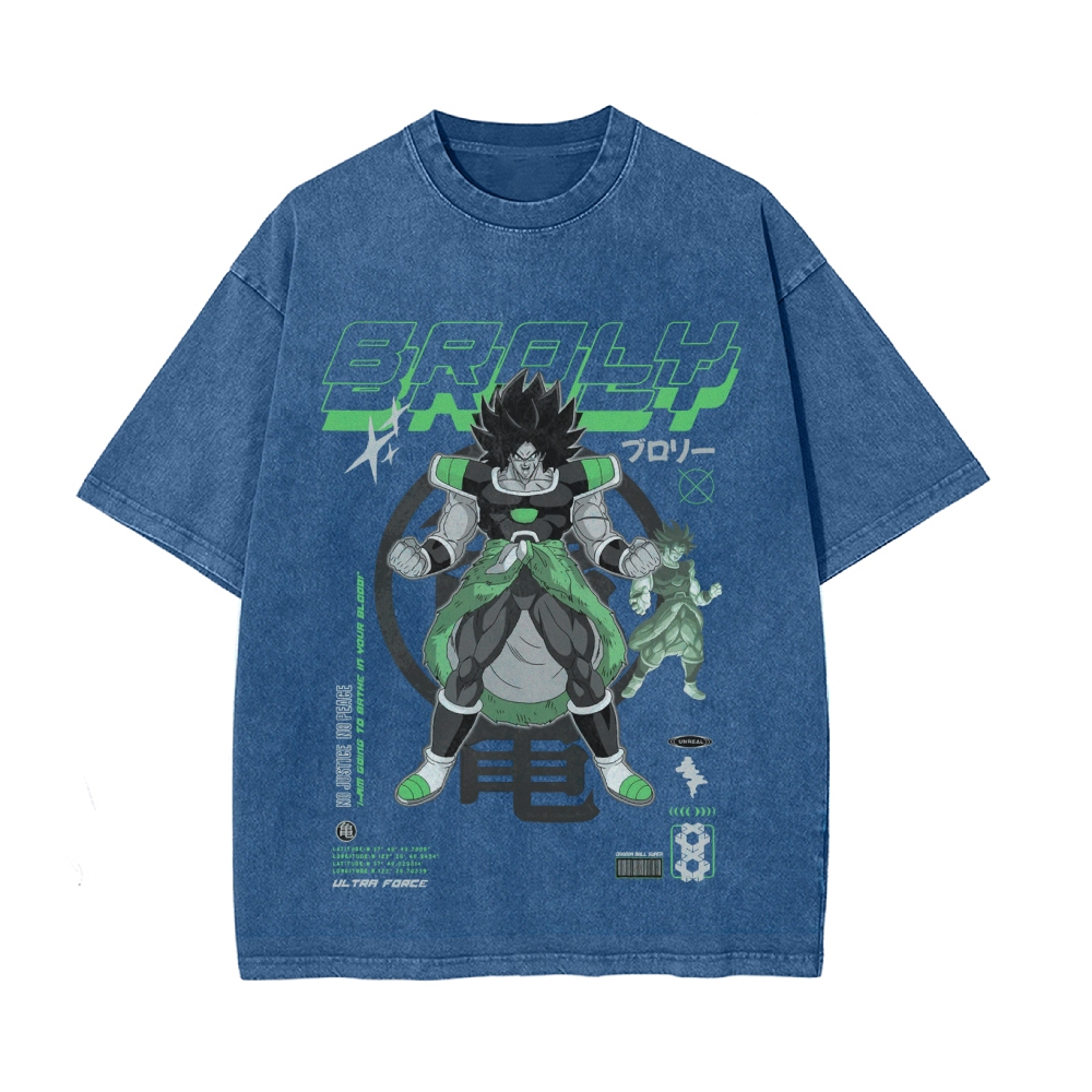 Broly Vintage Oversized T-Shirt | Dragon Ball Super